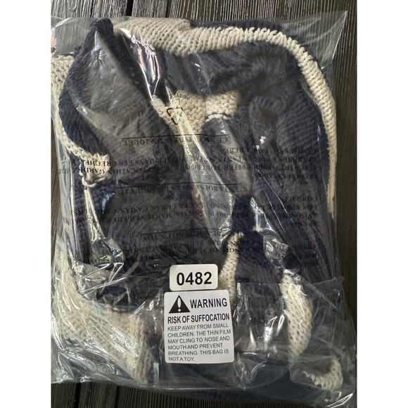 CAbi #679 Womens Nautical Stripe Skipper Sweater Vest Wrap Blue White Knit Sz M - Picture 6 of 9